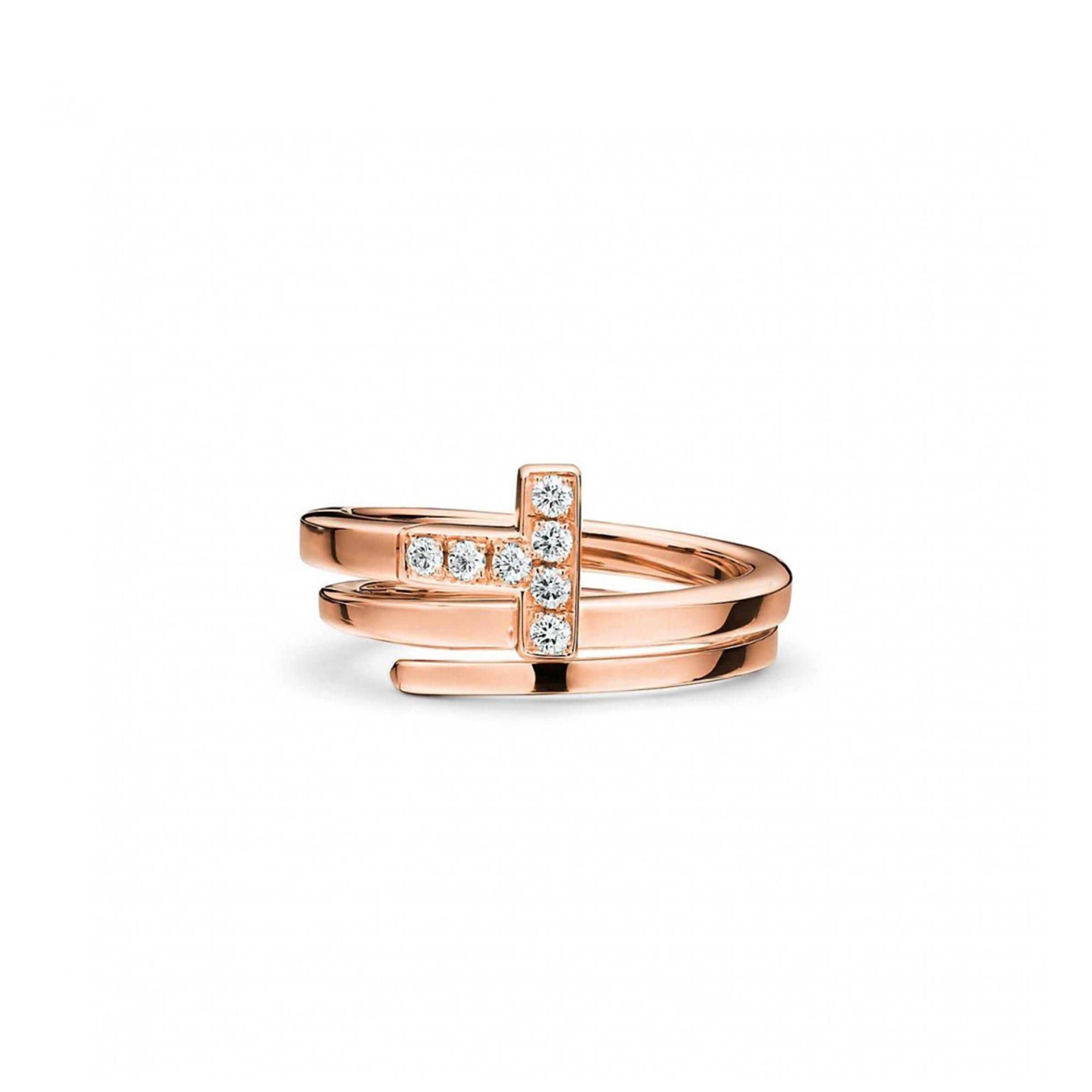 TIFFANY T DIAMOND SQUARE WRAP RING 60149825